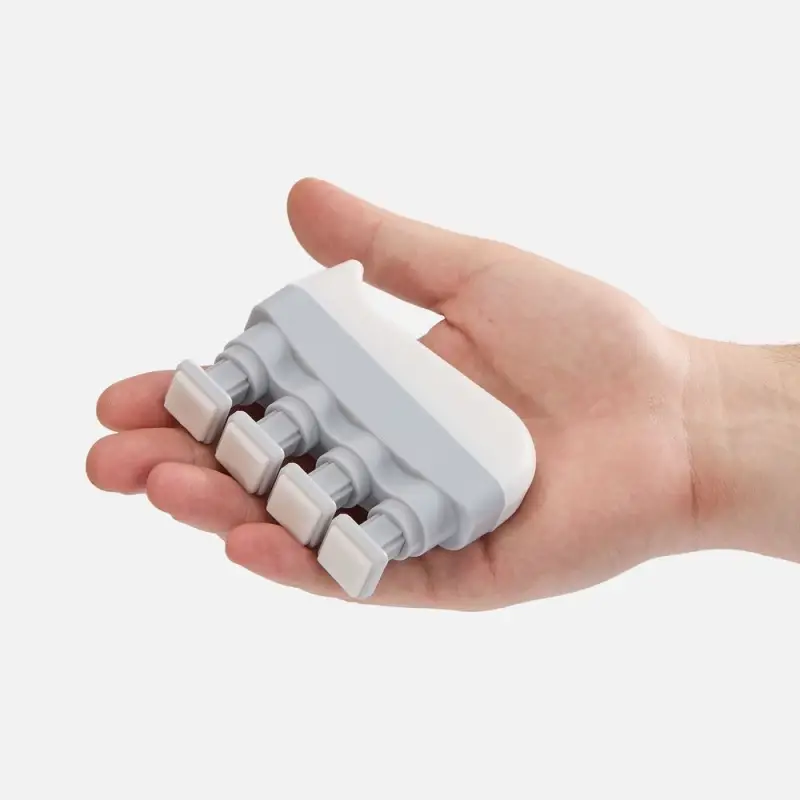 Эспандер кистевой FingerTap, серый с белым Эспандер кистевой FingerTap, серый с белым