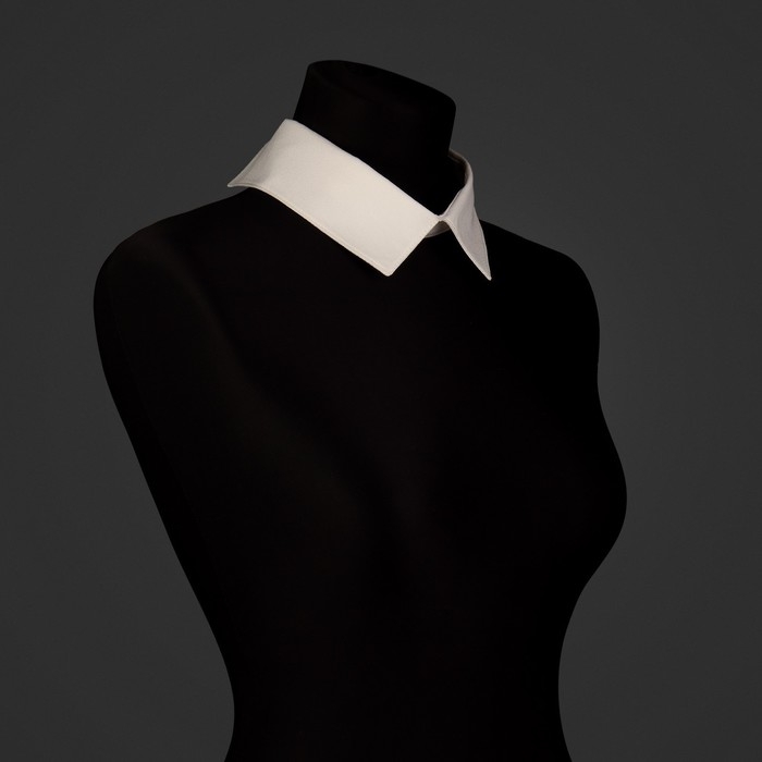 Воротник съёмный, 43 × 5 см, цвет айвори Воротник съёмный, 43 × 5 см, цвет айвори