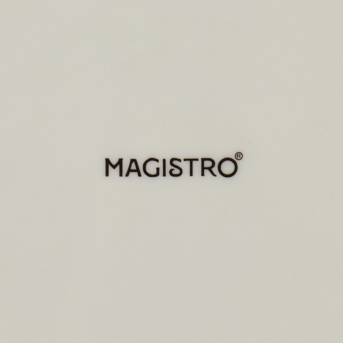 Блюдо фарфоровое для подачи Magistro «Церера», 20×18 см, цвет оранжевый