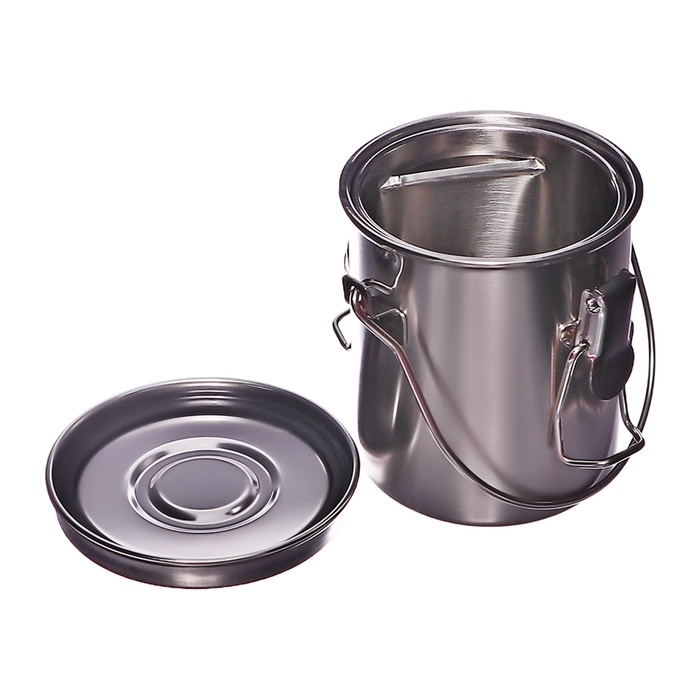 Кистемойка для художественных кистей, металлическая, с крышкой Кистемойка для художественных кистей, металлическая, с крышкой