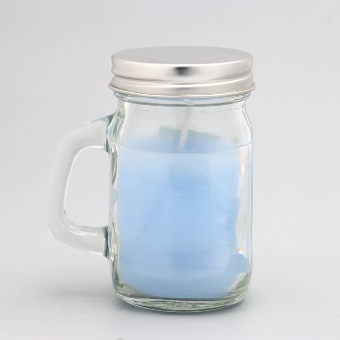 Свеча ароматическая в банке  Свеча ароматическая в банке "Морской воздух", 7,2 х 8,5 см, 190 г