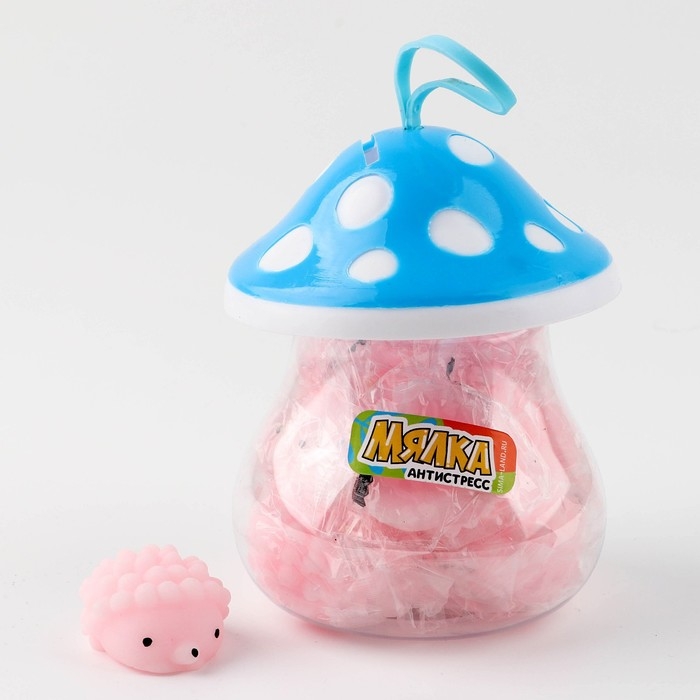 Антистресс сквиш мялка «Ёжики. Грибочки», в банке Антистресс сквиш мялка «Ёжики. Грибочки», в банке