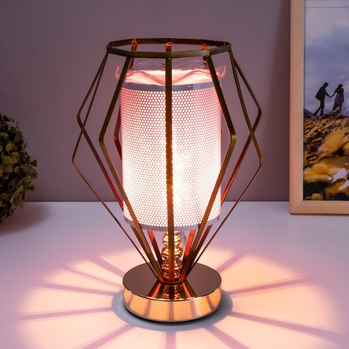 Аромасветильник сенсорный Аромасветильник сенсорный "Этно" G9 40Вт золото 19х19х26 см RISALUX