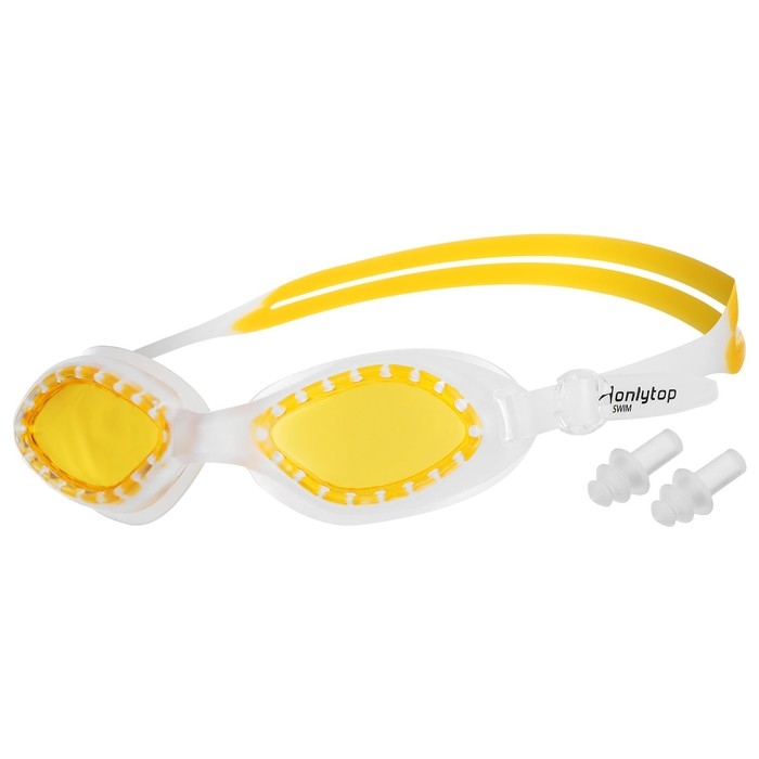 Очки для плавания детские ONLYTOP, беруши, цвета МИКС Очки для плавания детские ONLYTOP, беруши, цвета МИКС