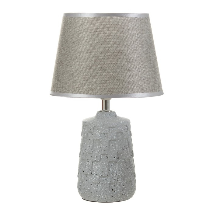 Настольная лампа Настольная лампа "Асфея" Е14 40Вт серый 20х20х33 см RISALUX
