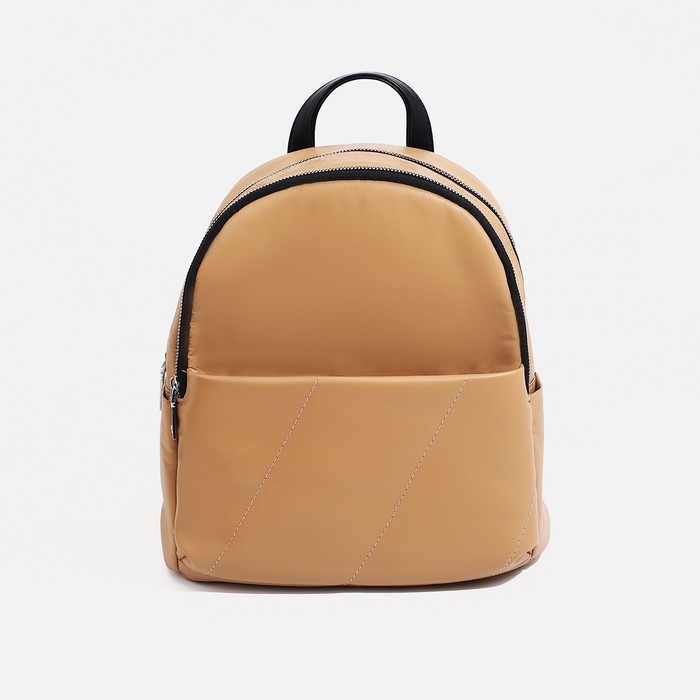 Рюкзак женский из искусственной кожи, косметичка, OTARA, цвет бежевый/жёлтый