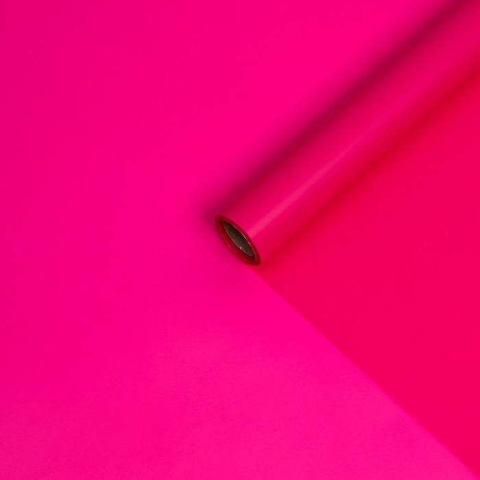 Пленка для цветов, матовая, неоновая фуксия 0,58 х 10 м Пленка для цветов, матовая, неоновая фуксия 0,58 х 10 м