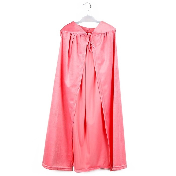 Карнавальный плащ детский, плюш розовый, длина 95 см Карнавальный плащ детский, плюш розовый, длина 95 см