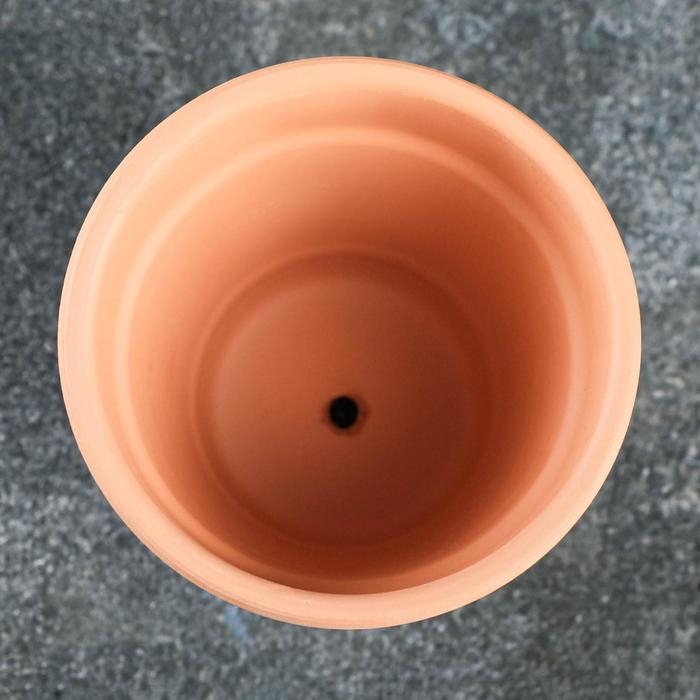 Горшок "Трапеция" терракот с узором, 9х9см, МИКС