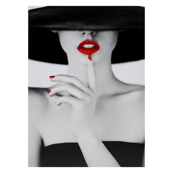 Картина-холст на подрамнике Картина-холст на подрамнике "Молчи" 50х70 см