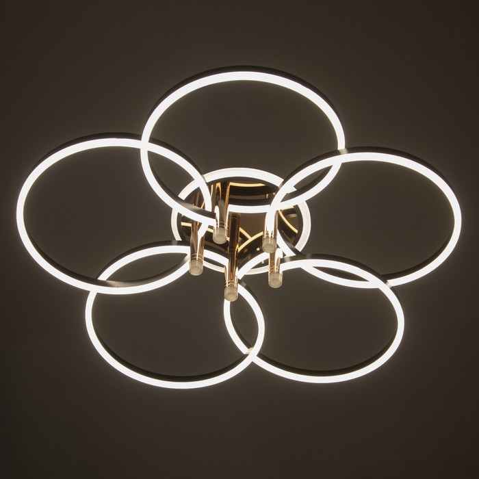 Светильник Светильник "Финди" 5xLED 250Вт черный 90х90х16 см BayerLux