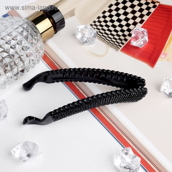 Банан для волос Банан для волос "Скарлет" классика, 11 см, чёрный