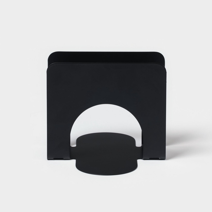 Салфетница Доляна «Трансформер», 10×12 см, чёрная Салфетница Доляна «Трансформер», 10×12 см, чёрная