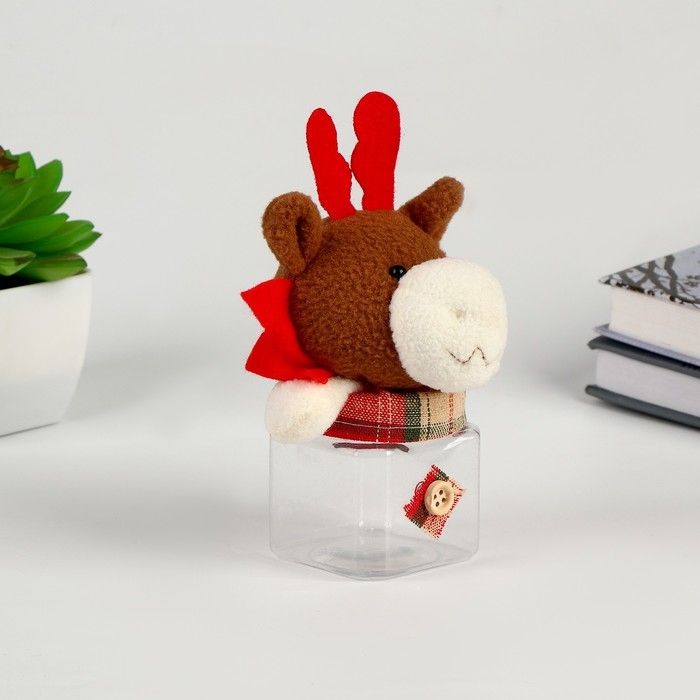 Новый год! Конфетница «Олень», цвета МИКС Новый год! Конфетница «Олень», цвета МИКС