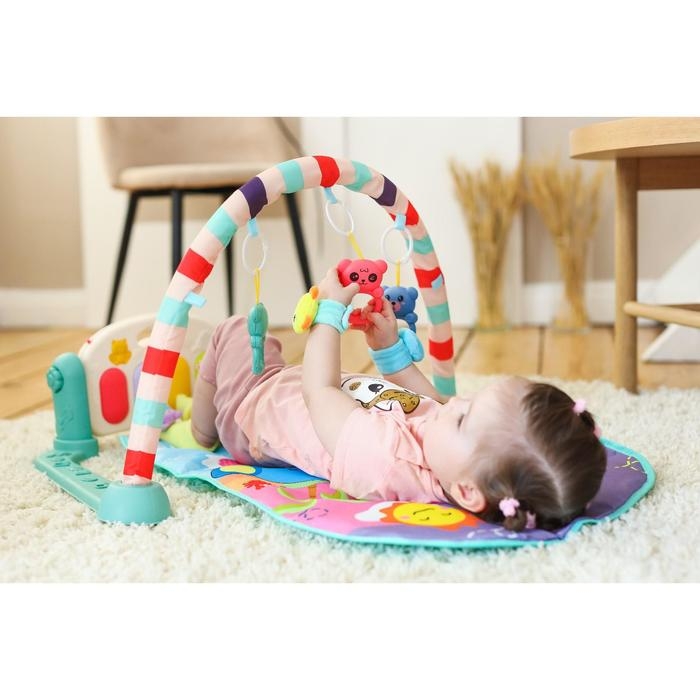 Развивающий музыкальный коврик «Пляж», 73x48 см. Развивающий музыкальный коврик «Пляж», 73x48 см.