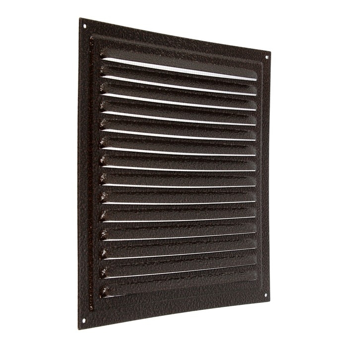 Решетка вентиляционная ZEIN Люкс РМ3030М, 300х300 мм, с сеткой, металлическая, медный антик Решетка вентиляционная ZEIN Люкс РМ3030М, 300х300 мм, с сеткой, металлическая, медный антик