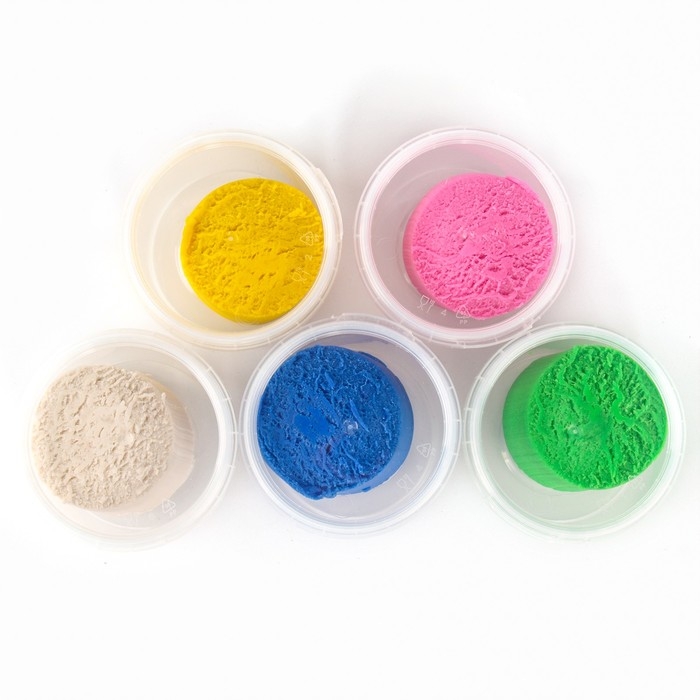 Тесто для лепки «Пластишка № 2», 5 цветов по 80 г Тесто для лепки «Пластишка № 2», 5 цветов по 80 г