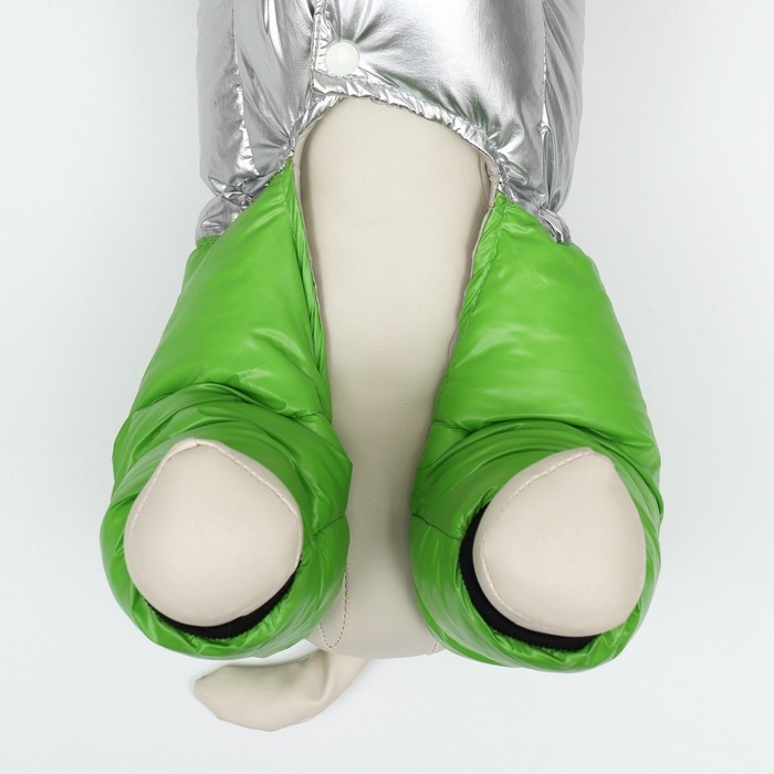 Комбинезон  Комбинезон "Пушок", размер 12 (ДС 28 см, ОГ 38 см, ОШ 27 см), зелёный