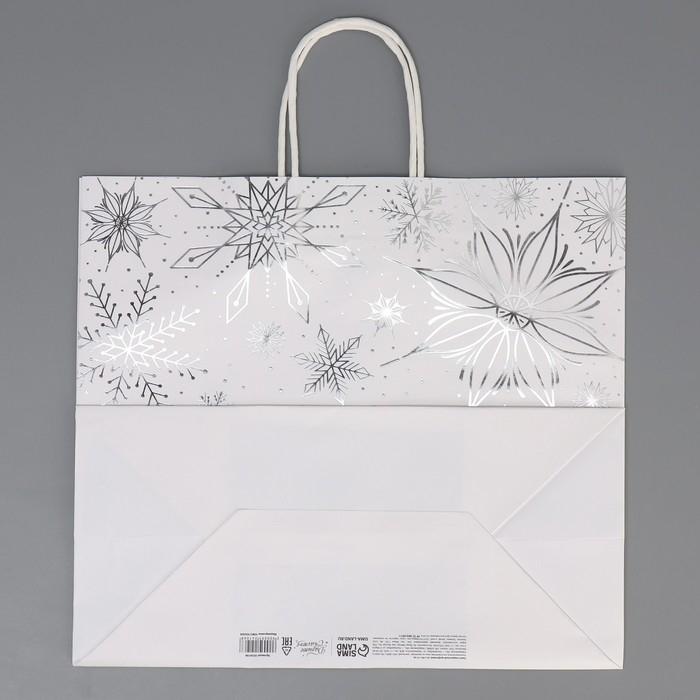 Пакет подарочный новогодний крафтовый Winter, 32 х 28 х 15 см, Новый год Пакет подарочный новогодний крафтовый Winter, 32 х 28 х 15 см, Новый год