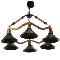 Люстра 85209/6 E27 40Вт черный 76х76х58-112 см BayerLux
