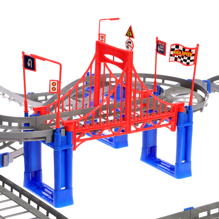 Детский автотрек «Крутой вираж», работает от батареек Детский автотрек «Крутой вираж», работает от батареек