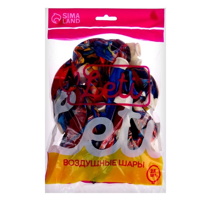 Шар латексный 12 Шар латексный 12" «Агат МИКС», набор 25 шт.