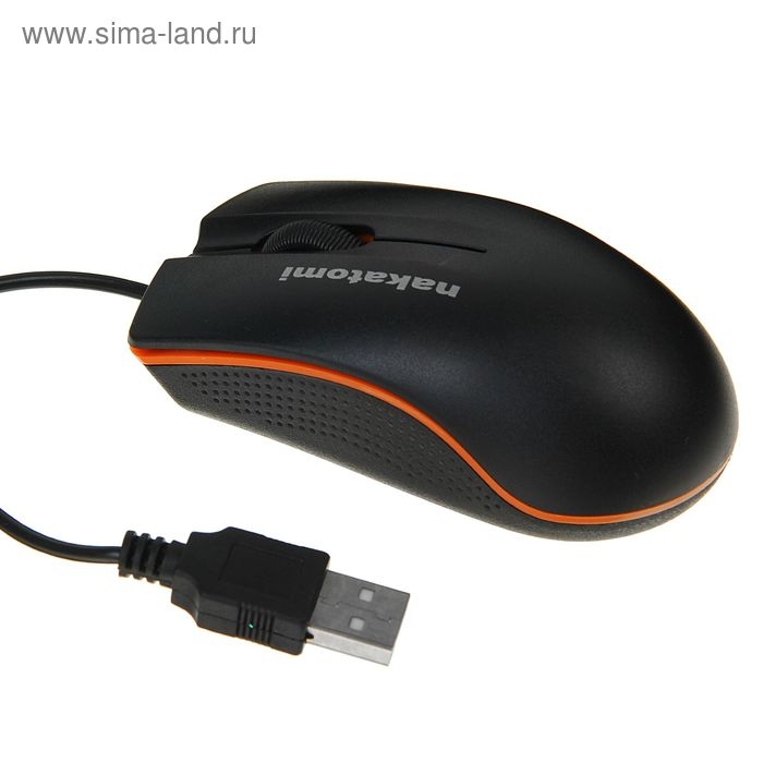 Мышь Nakatomi MON-03U Navigator, проводная, оптическая, 1200 dpi, USB, чёрная Мышь Nakatomi MON-03U Navigator, проводная, оптическая, 1200 dpi, USB, чёрная