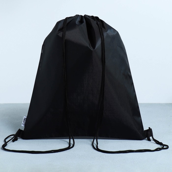 Мешок для обуви, болоньевый материал «1 сентября» цвет чёрный, 30 х 40 см Мешок для обуви, болоньевый материал «1 сентября» цвет чёрный, 30 х 40 см