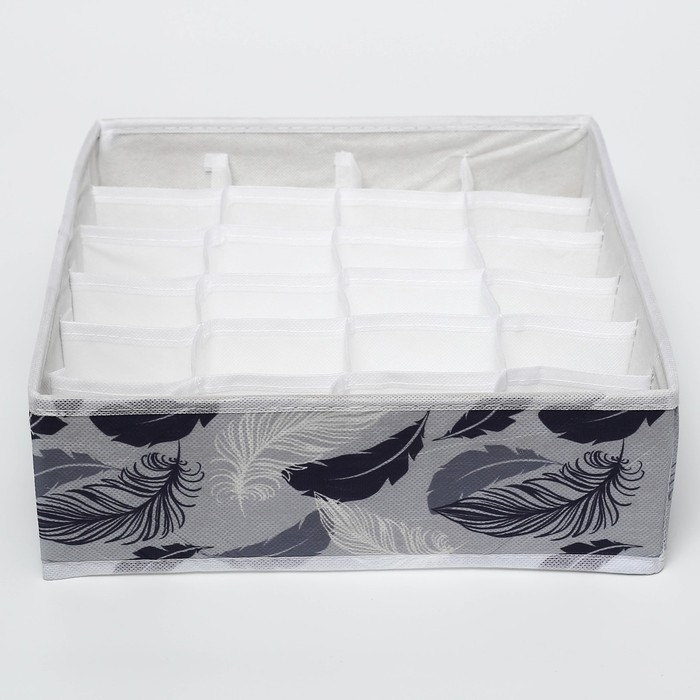 Органайзер для хранения белья, кофр 24 ячейки «Beautiful», 35 х 30 х 10 см. Органайзер для хранения белья, кофр 24 ячейки «Beautiful», 35 х 30 х 10 см.