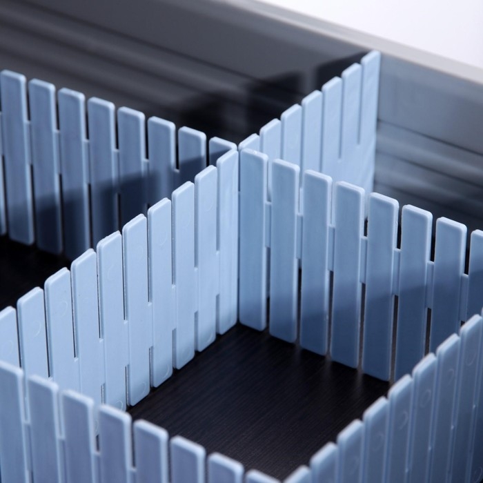 Органайзер - разделитель для ящиков, 4 шт, 46×7 см, цвет МИКС Органайзер - разделитель для ящиков, 4 шт, 46×7 см, цвет МИКС