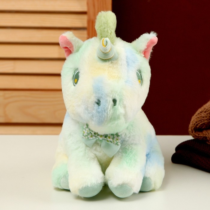 Мягкая игрушка «Единорог» 23 см, цвет зелёный Мягкая игрушка «Единорог» 23 см, цвет зелёный