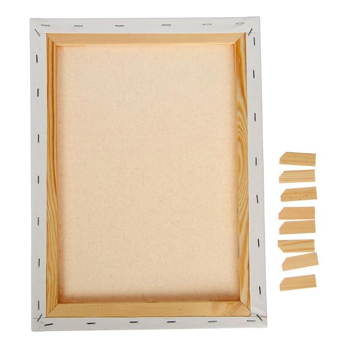 Холст на подрамнике, хлопок 100%, 30 х 40 х 1,8 см, акриловый грунт, мелкозернистый, 280 г/м2, Холст на подрамнике, хлопок 100%, 30 х 40 х 1,8 см, акриловый грунт, мелкозернистый, 280 г/м2, "Студия"