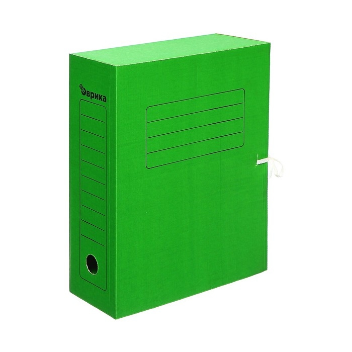 Папка архивная с завязками,микрогофрокартон, 100мм, зеленый, до 900л. Папка архивная с завязками,микрогофрокартон, 100мм, зеленый, до 900л.