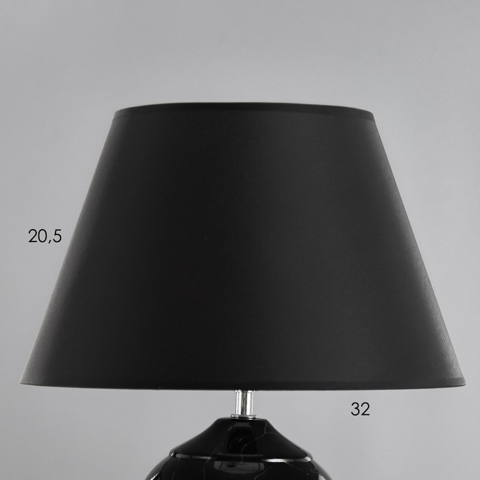Настольная лампа Настольная лампа "Кимберли" Е27 40Вт черный 32х32х52 см RISALUX