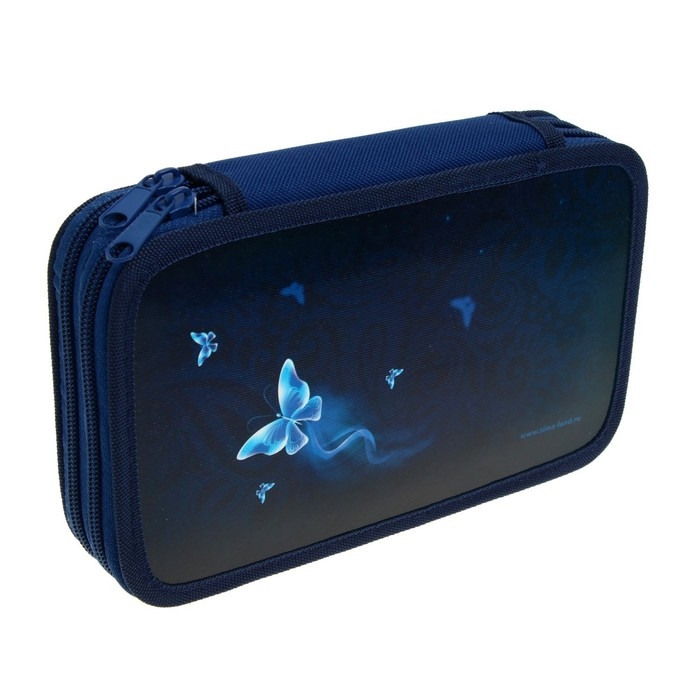 Пенал 2 секции, 125 х 205 мм, с наполнением 23 предмета, Calligrata Пенал 2 секции, 125 х 205 мм, с наполнением 23 предмета, Calligrata "Кошечка" ламинированный картон, 30П26/2/set