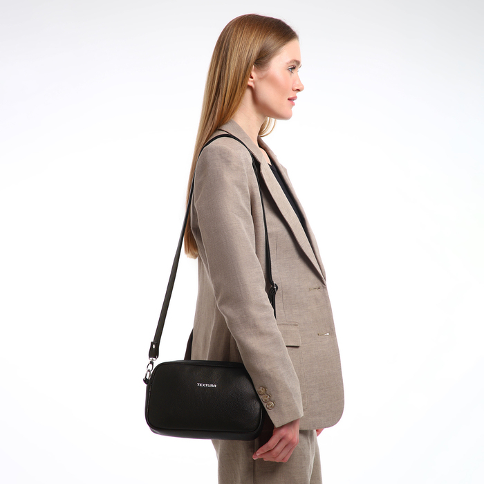 Сумка женская через плечо TEXTURA, маленький размер, цвет коричневый Сумка женская через плечо TEXTURA, маленький размер, цвет коричневый