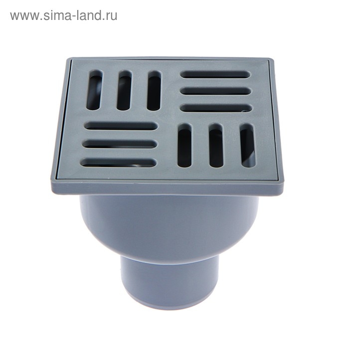 Трап  Трап "АНИ Пласт" TA5204, d=50 мм, вертикальный, решетка пластиковая, 100х100 мм