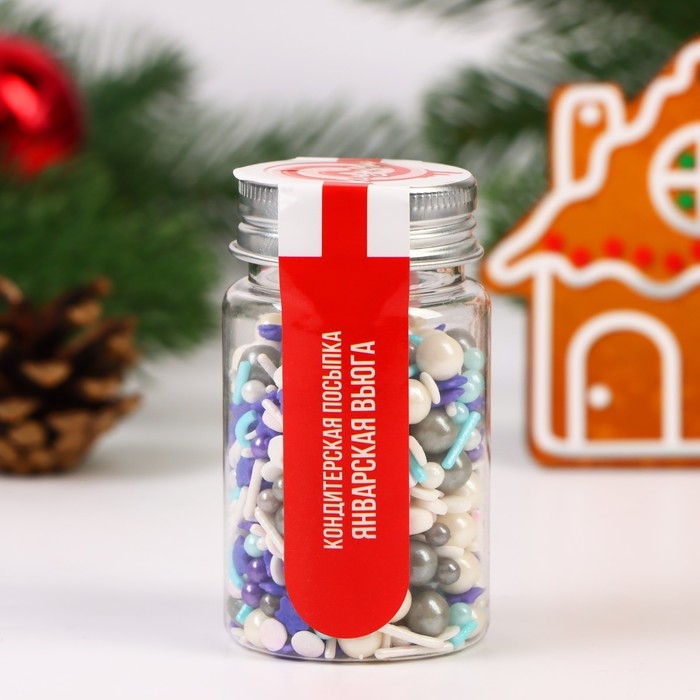 Кондитерская посыпка &laquo;Январская вьюга&raquo;, 50 г