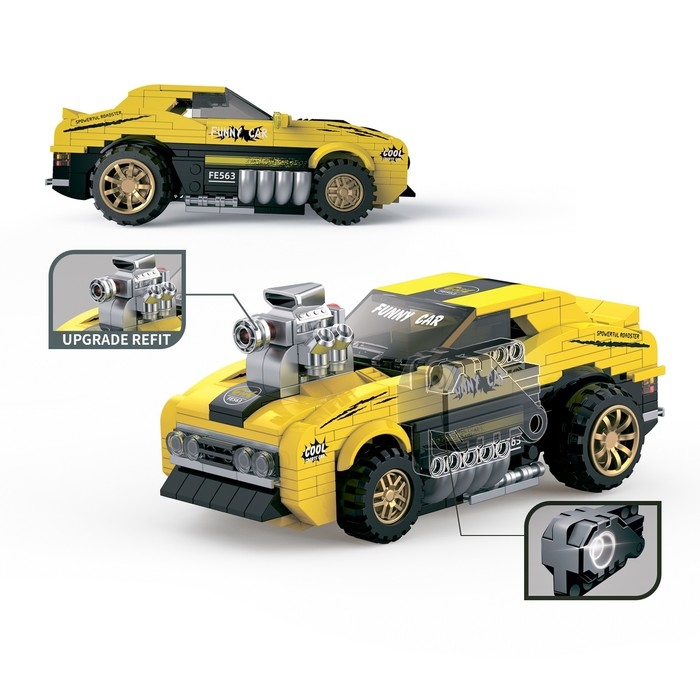 Конструктор Гонка &laquo;Шершень&raquo;, инерционный механизм, 354 детали