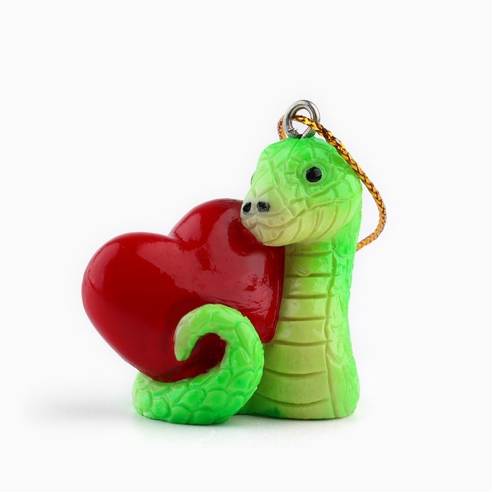 Ёлочная игрушка новогодняя «Змейка», на Новый год, 3,5 х 3,2 см Ёлочная игрушка новогодняя «Змейка», на Новый год, 3,5 х 3,2 см
