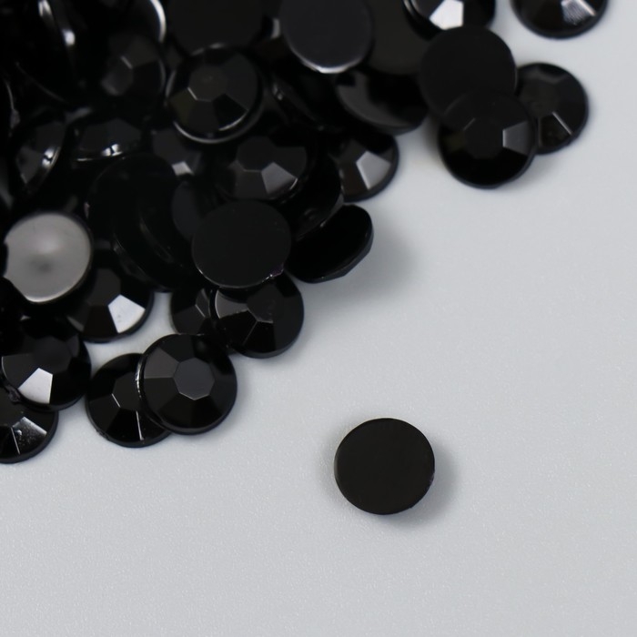 Декор для творчества пластик Декор для творчества пластик "Стразы. Полночь" набор 300 шт d=0,8 см