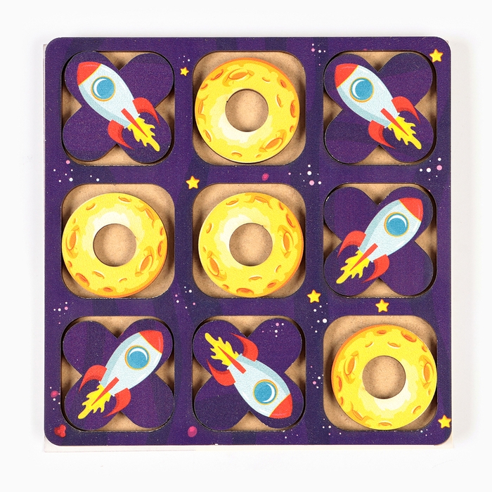 Настольная игра, развивающая  Настольная игра, развивающая "Космические крестики-нолики"