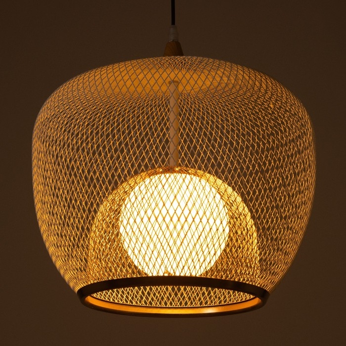 Светильник BayerLux Светильник BayerLux "Маура" Е27 40Вт бело-золотой 40х40х32-132см