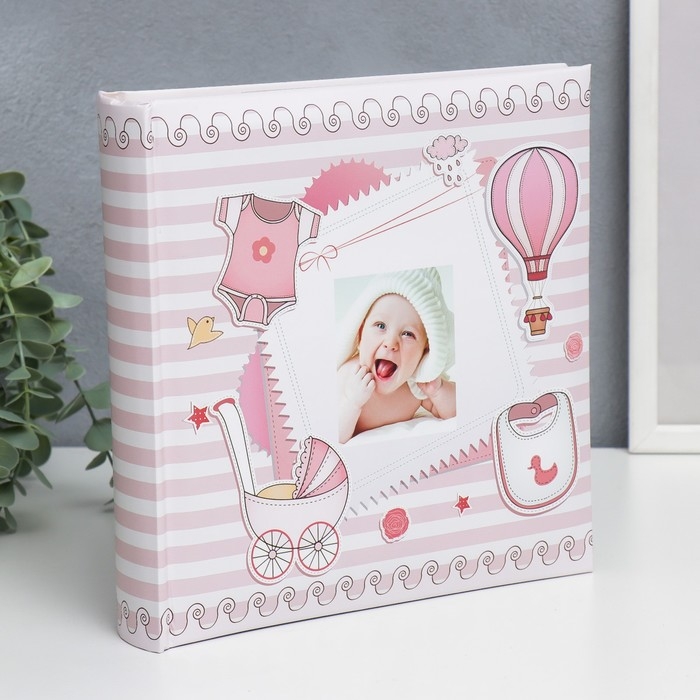 Фотоальбом на 200 фото 10x15 см. Фотоальбом на 200 фото 10x15 см. "Детский.Розовый"