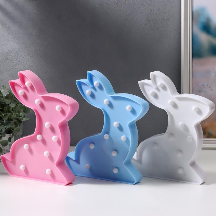 Ночник Ночник "Зайчик" 11хLED батарейки 2АА МИКС 19х2,8х23,5 см RISALUX