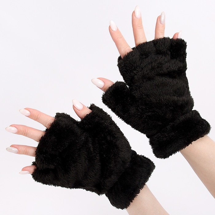 Карнавальный аксессуар  Карнавальный аксессуар "Кошачьи лапки" цвет черный