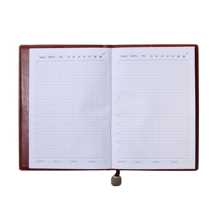 Ежедневник недатированный, обложка ПВХ, формат А5, 140 листов, клетка, с ручкой, подарочная коробка, МИКС Ежедневник недатированный, обложка ПВХ, формат А5, 140 листов, клетка, с ручкой, подарочная коробка, МИКС