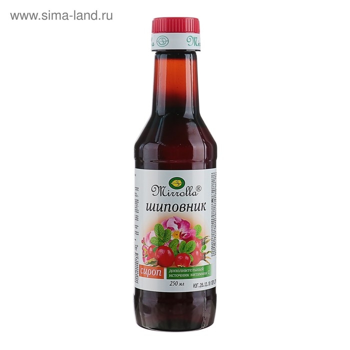 Сироп шиповника Mirrolla, 250 мл Сироп шиповника Mirrolla, 250 мл