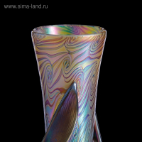 Ваза интерьерная "Iris Leaf Glass", 33 см