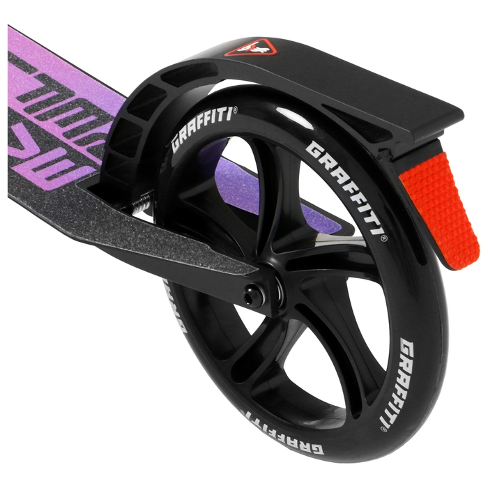 Самокат городской GRAFFITI City 200, складной, колёса PU 200 мм, ABEC 7 Carbon, цвет чёрный Самокат городской GRAFFITI City 200, складной, колёса PU 200 мм, ABEC 7 Carbon, цвет чёрный